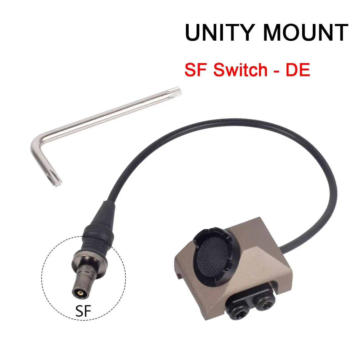 Tactical Remote Dual Pressure Button Switch M-LOK Keymod