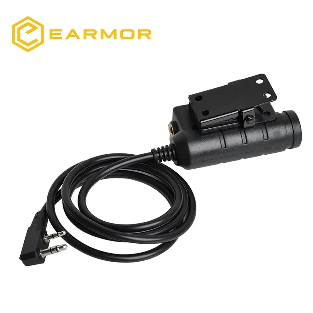 Original EARMOR M51 PTT Adapter Kenwood/Boafeng
