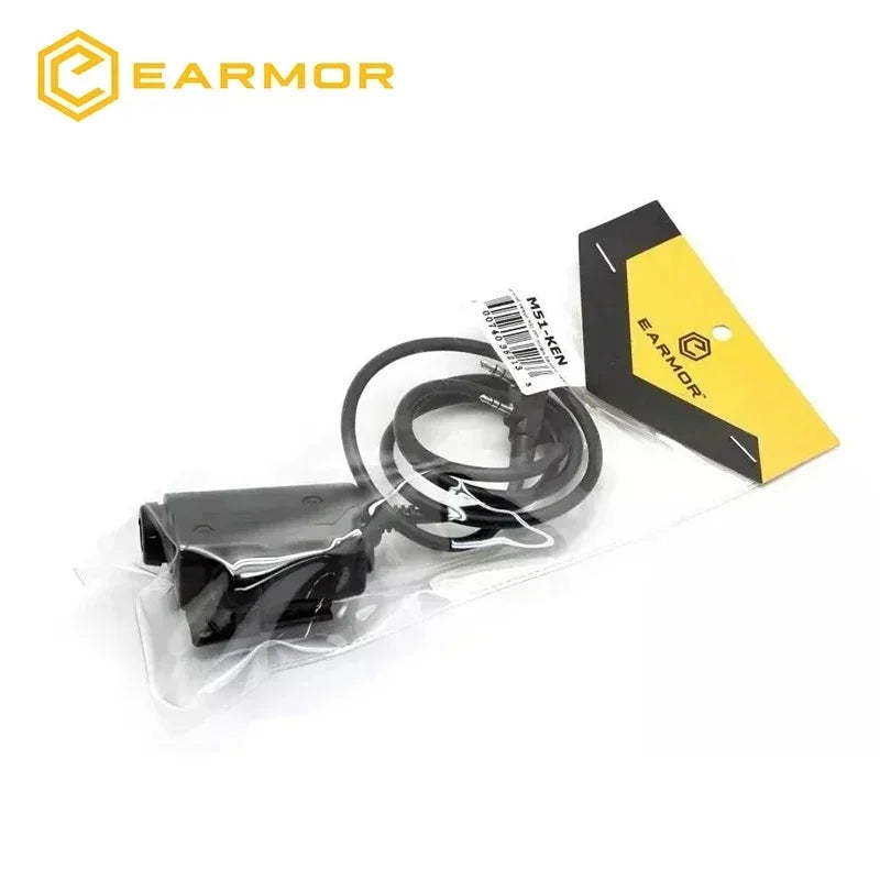 Original EARMOR M51 PTT Adapter Kenwood/Boafeng