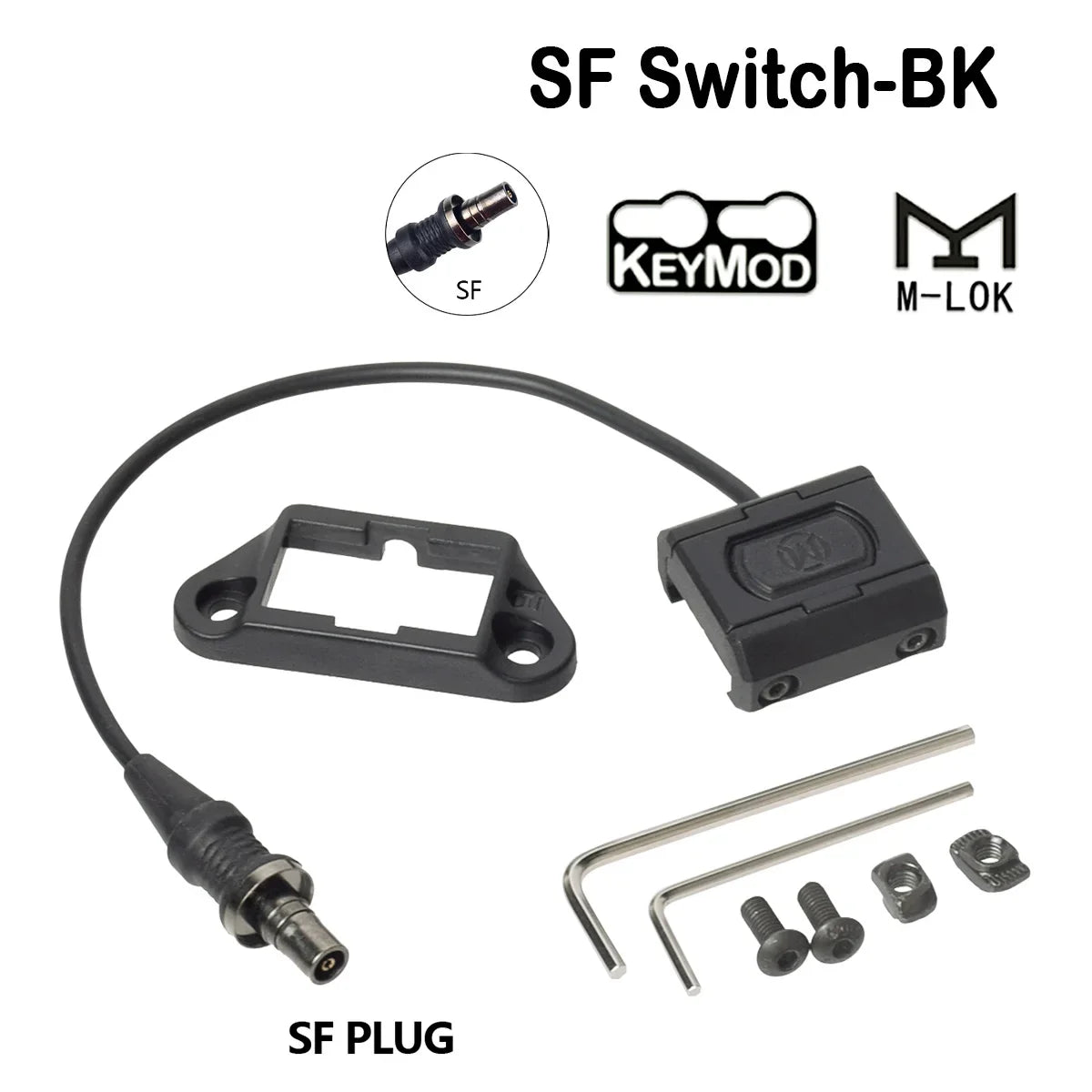 Tactical Remote Dual Pressure Button Switch M-LOK Keymod