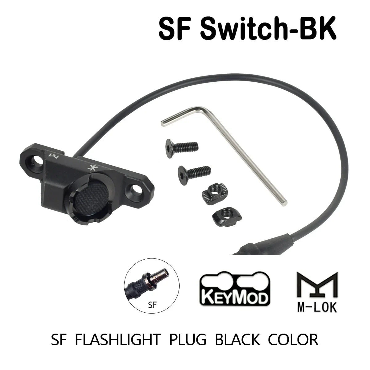 Tactical Remote Dual Pressure Button Switch M-LOK Keymod