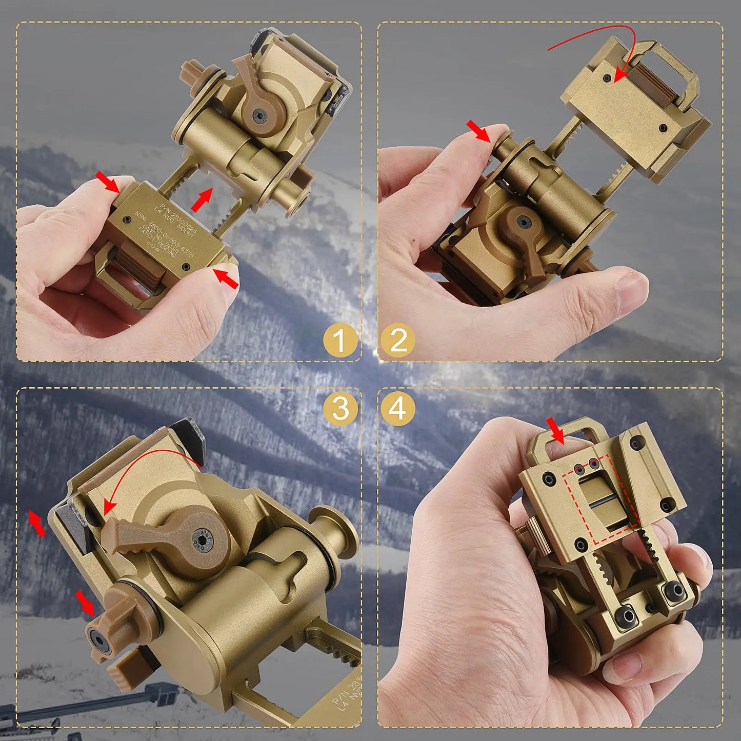 REPO NVG Mount PVS14/15/18 G24 METAL