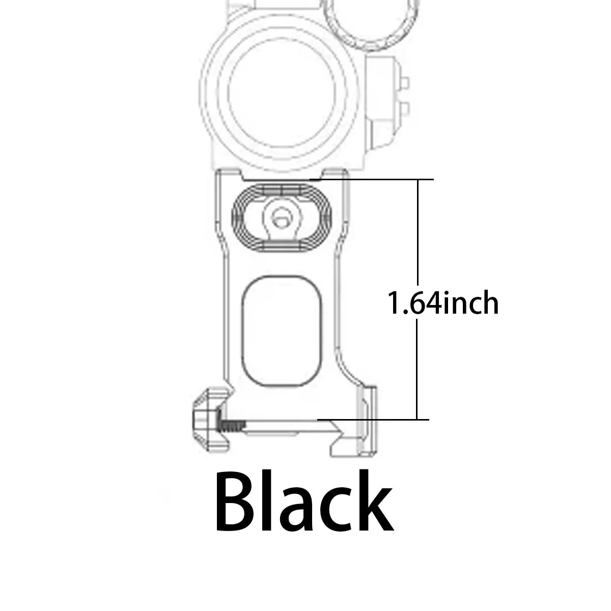 REPO Unity Fast Optics Riser Mount For G43 G33 AP 3X 6X Magnifier