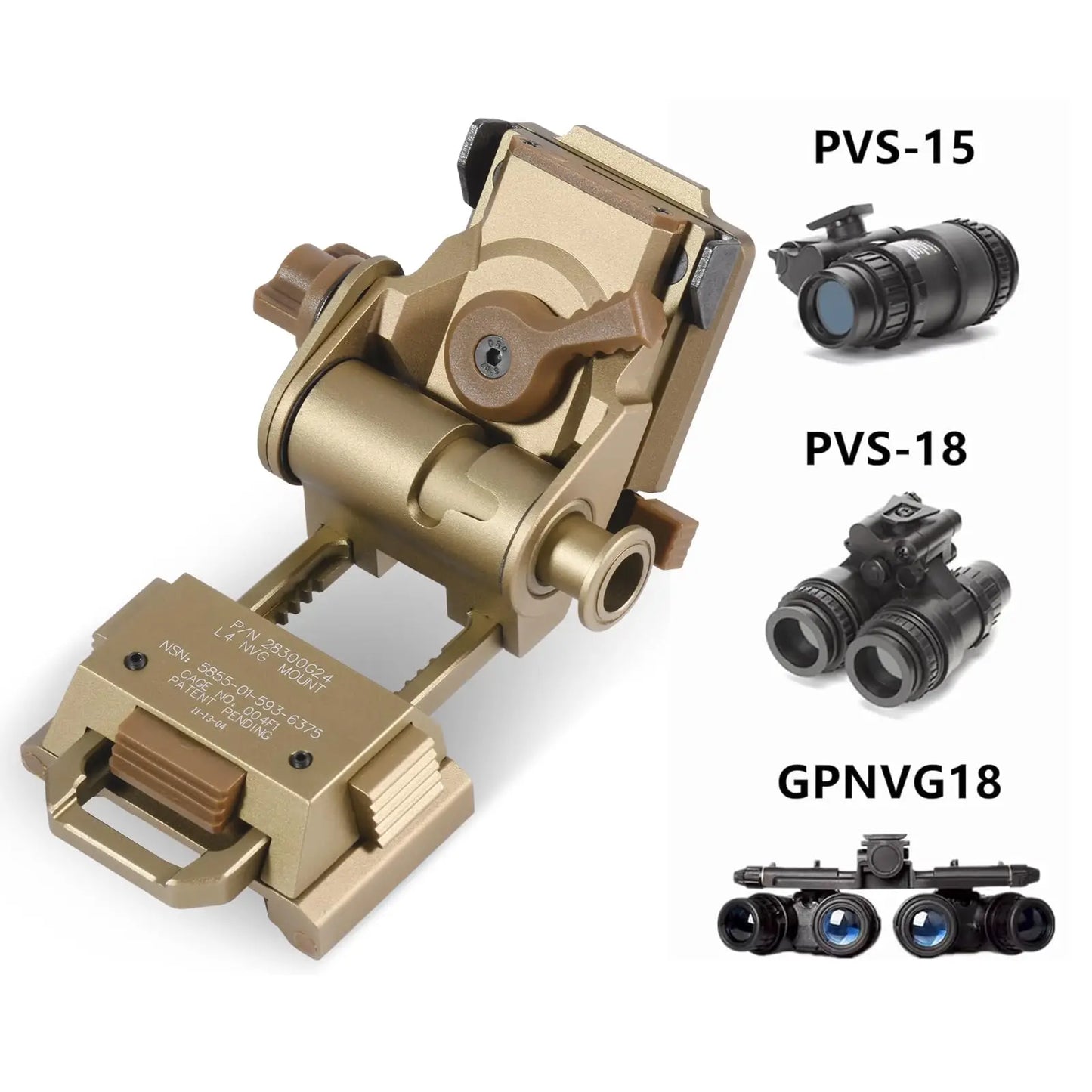 REPO NVG Mount PVS14/15/18 G24 METAL