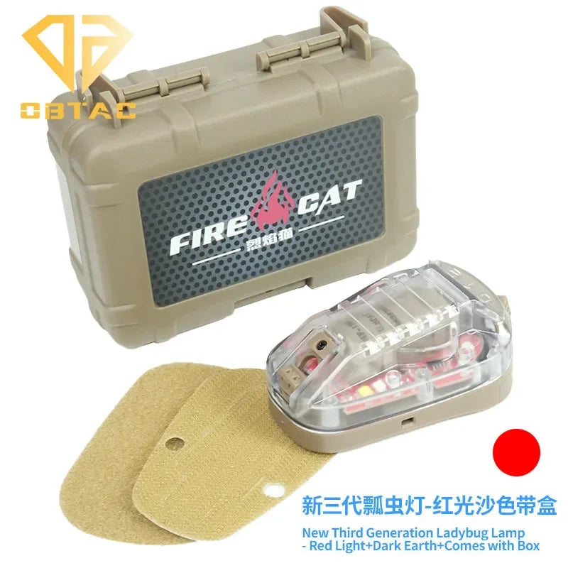 GEN3 Tactical Helmets Ladybird Lamp Red Green Blue Strobe