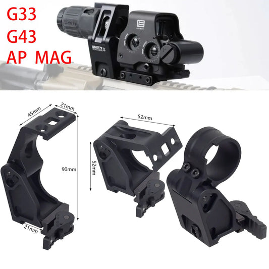 REPO Unity Fast Optics Riser Mount For G43 G33 AP 3X 6X Magnifier